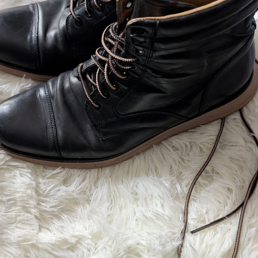 Cole Haan Black Leather Ankle Boots